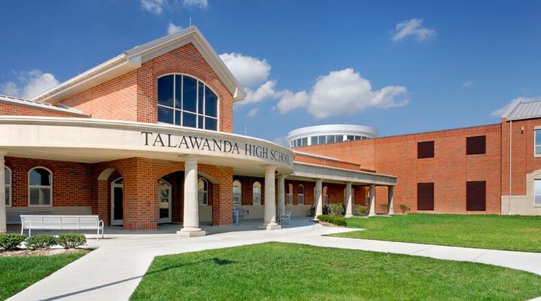 Oxford Police and Talawanda school officials say they are both still jointly investigating a threat of violence discovered in a girls bathroom at the high school Friday. The discovery led to a precautionary lock-down and later that day an early release of students to better allow police investigators access to the building. (File Photo\Journal-News)