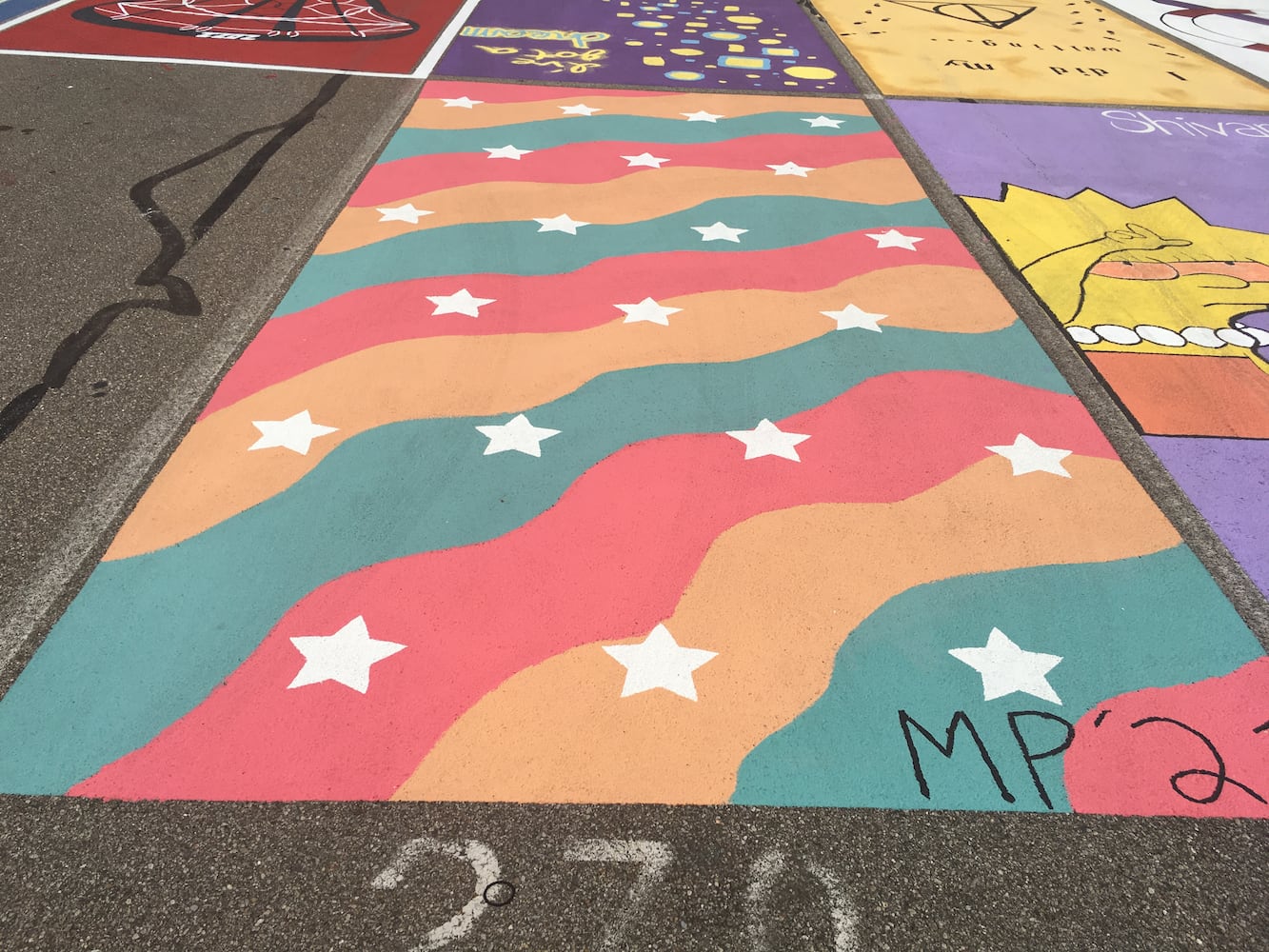 Lakota West High School parking lot spaces
