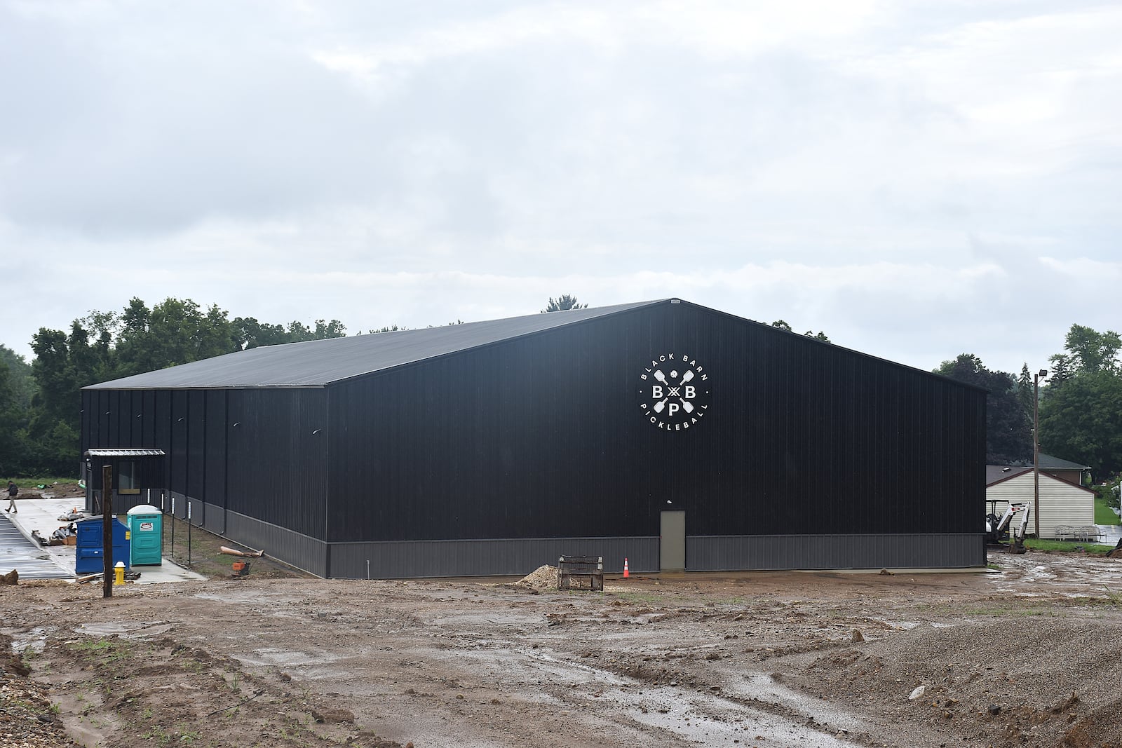 Black Barn Pickleball at 4740 Linden Ave. in Riverside could be weeks away from opening. CORNELIUS FROLIK / STAFF