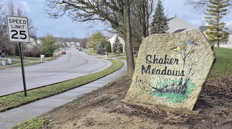 The Henderson Development company wants to add 113 single-family homes to the Shaker Meadows subdivision in Franklin. The first phase of the neighborhood was built in 2003. MICHAEL KURTZ / STAFF