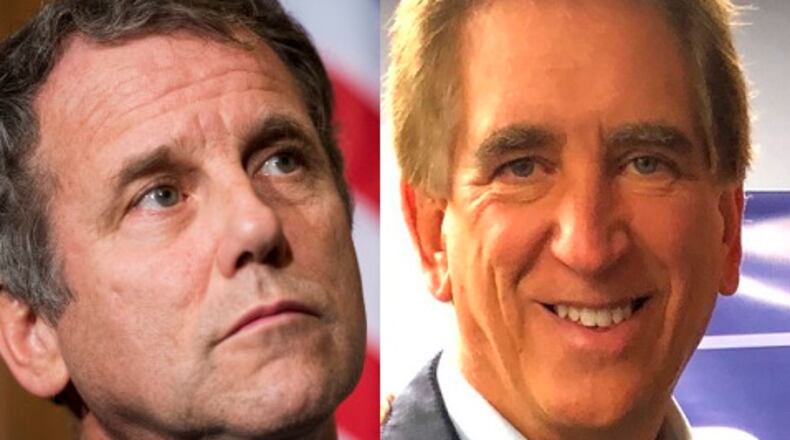 Senator Sherrod Brown and his opponent Congressman Jim Renacci.