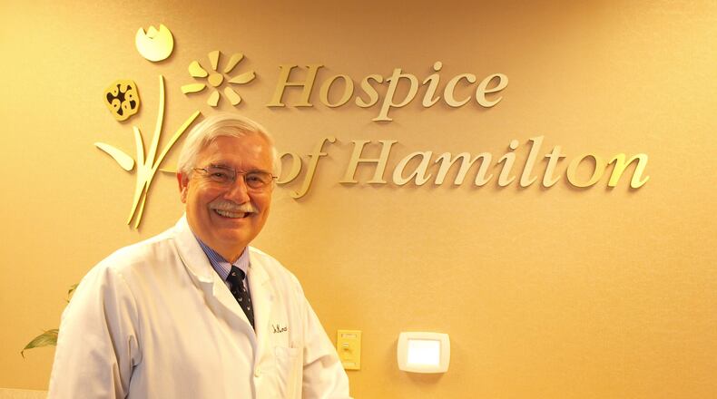 Dr. William Krall, a Hamilton native with a private practice in Fairfield, helped start the Hospice of Cincinnati location in a former factory on the West Side of Hamilton.