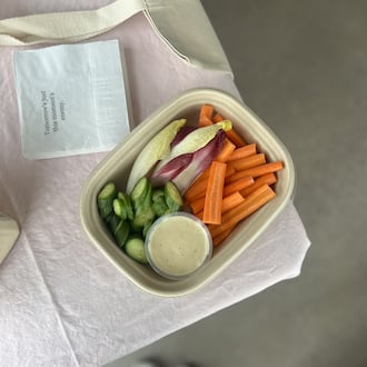 Vegetables and dip. CONTRIBUTED