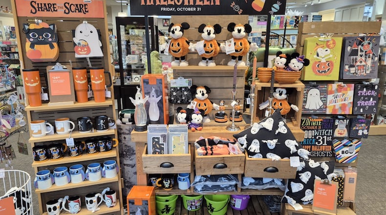 There's no shortage of Halloween and seasonal merchandise at Reichley's Hallmark at Fairfield Mall. Michael Kurtz/Staff