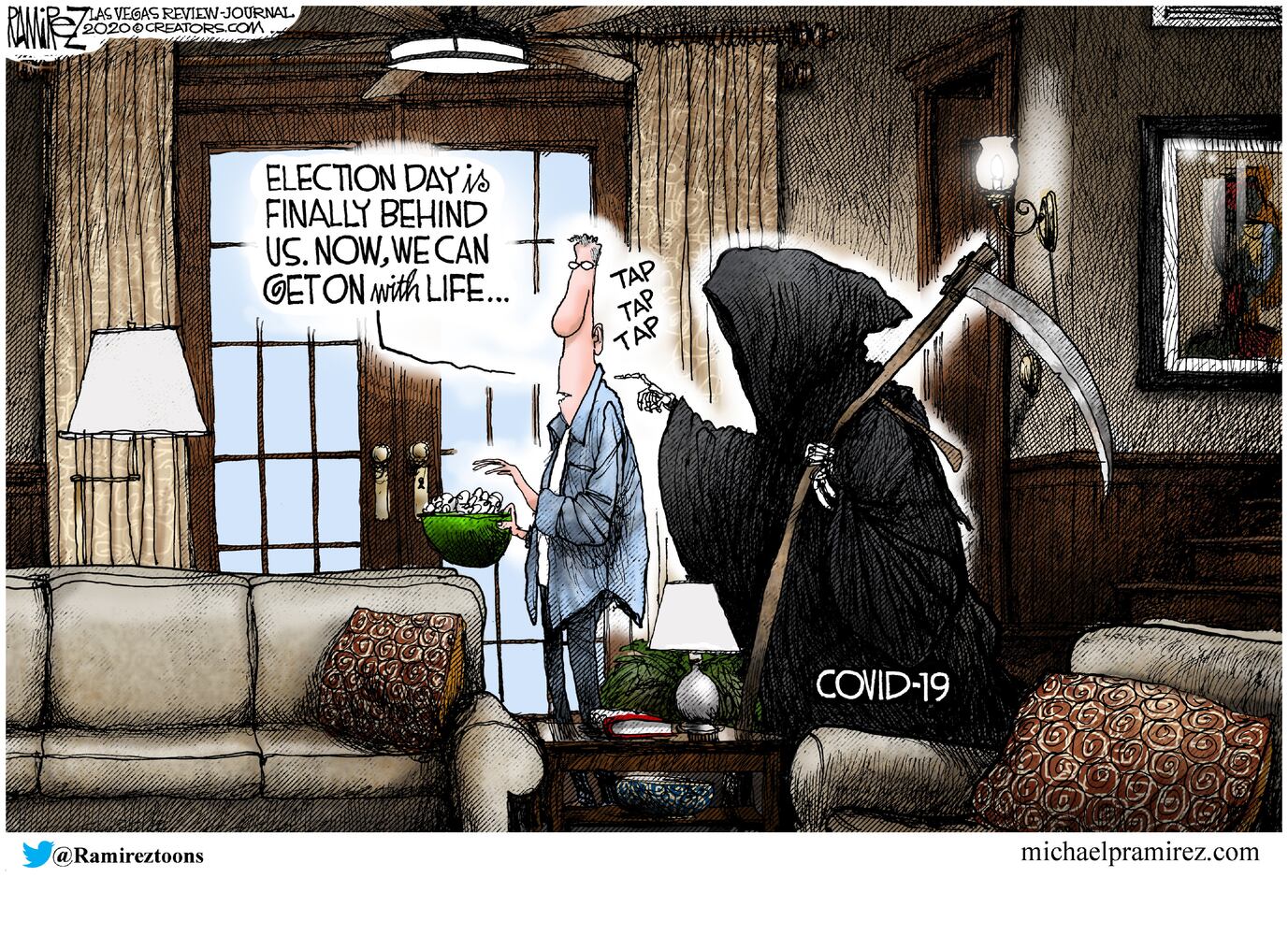 Week in cartoons: Democracy, Alex Trebek and more