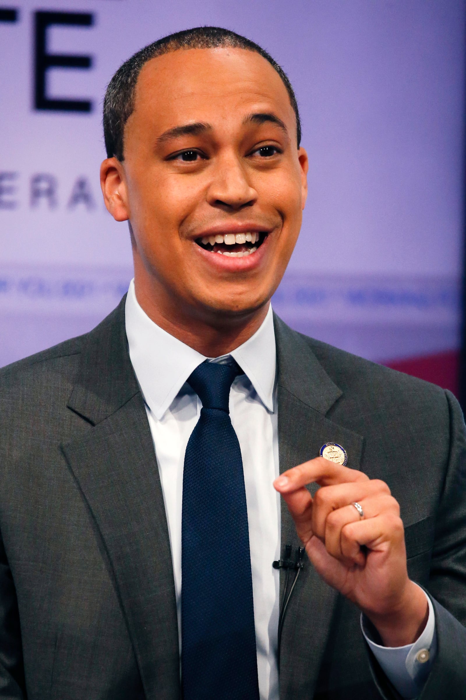 FILE - Del. Jay Jones, D-Norfolk, gives remarks during the Virginia Democratic Attorney General debate, Saturday, May 15, 2021 in Richmond, Va. (Shaban Athuman/Richmond Times-Dispatch via AP, File)