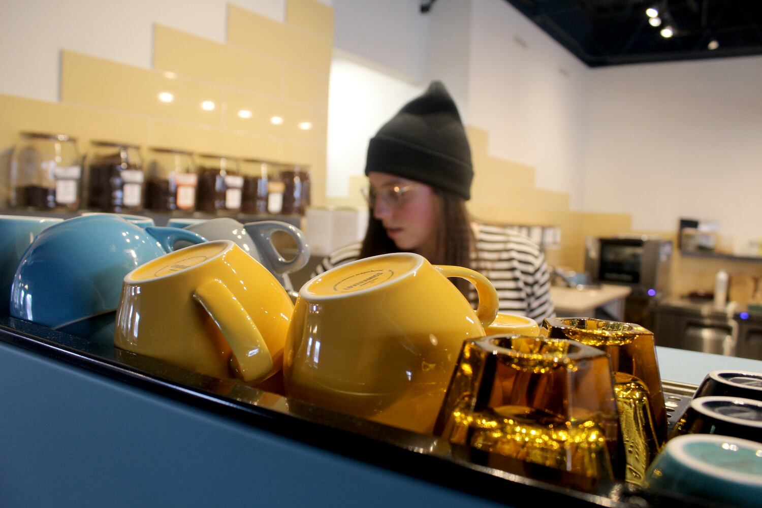 PHOTO:  look inside of the new Ghostlight Coffee shop location next to Old Scratch Pizza