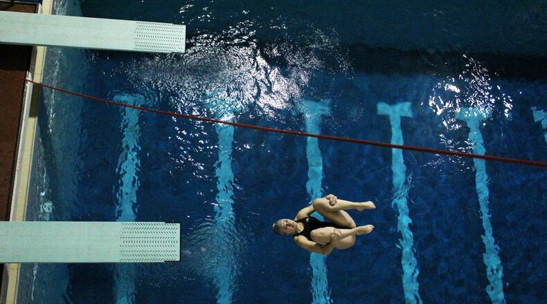 Lakota East senior diver Lindsey Jones will competer at the Division I state swimming & diving meet Thursday at Branin Natatorium in Canton. CONTRIBUTED PHOTO BY LAUREN MAIER