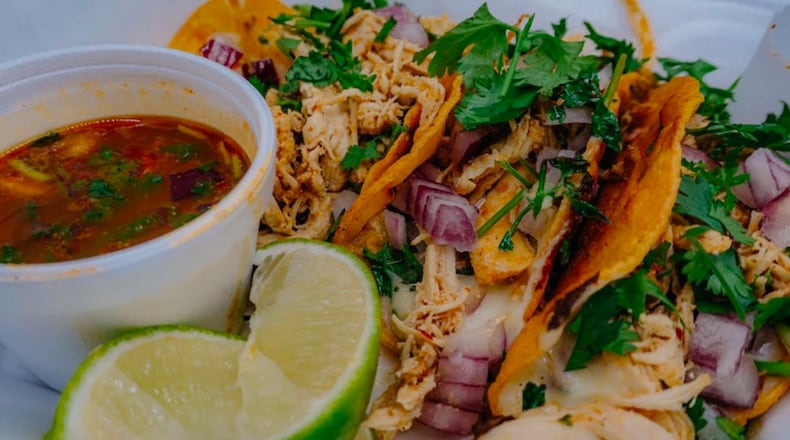 Tacos from Taco Bout Crab. The restaurant also offers burritos, bowls, quesadillas and more. PROVIDED