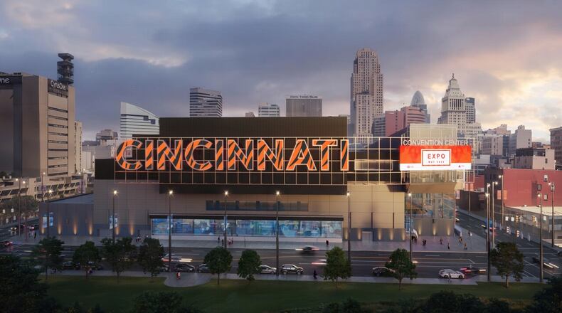 The iconic "Cincinnati" sign on the Duke Energy Convention Center will undergo some much needed updates during the convention center's remodel, 3CDC announced May 28. 3CDC/WCPO