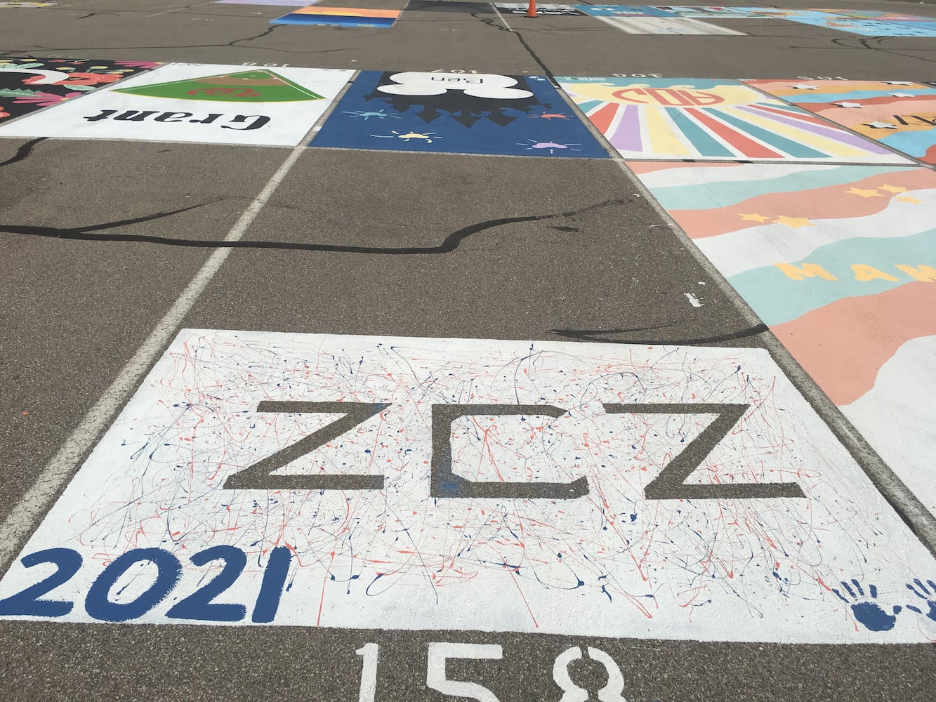 Lakota West High School parking lot spaces
