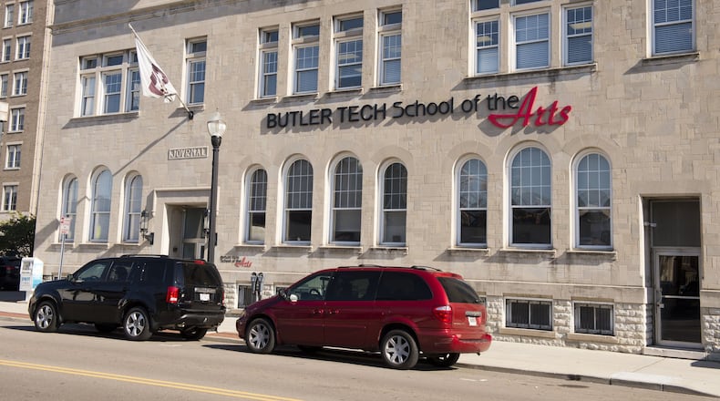The Butler Tech School Of Arts is moving from its downtown Hamilton location to the career school’s main campus in Fairfield Twp. The school at the former Journal-News building at 228 Court St. has used that location since 2012. MICHAEL D. CLARK/STAFF