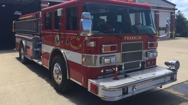 Franklin City Council Monday approved raising the hourly rate for volunteer firefighters, EMTs, and paramedics to help attract and retain their volunteer members. Franklin operates a combined fire department with volunteers and career firefighters. The hourly rate was increased more than a $1 an hour in each step of the pay range. FILE PHOTO Franklin will join the Carlisle and Franklin Twp. fire departments are teaming up to apply for a federal grant to obtain new self-contained breathing apparatus equipment for all three departments.
