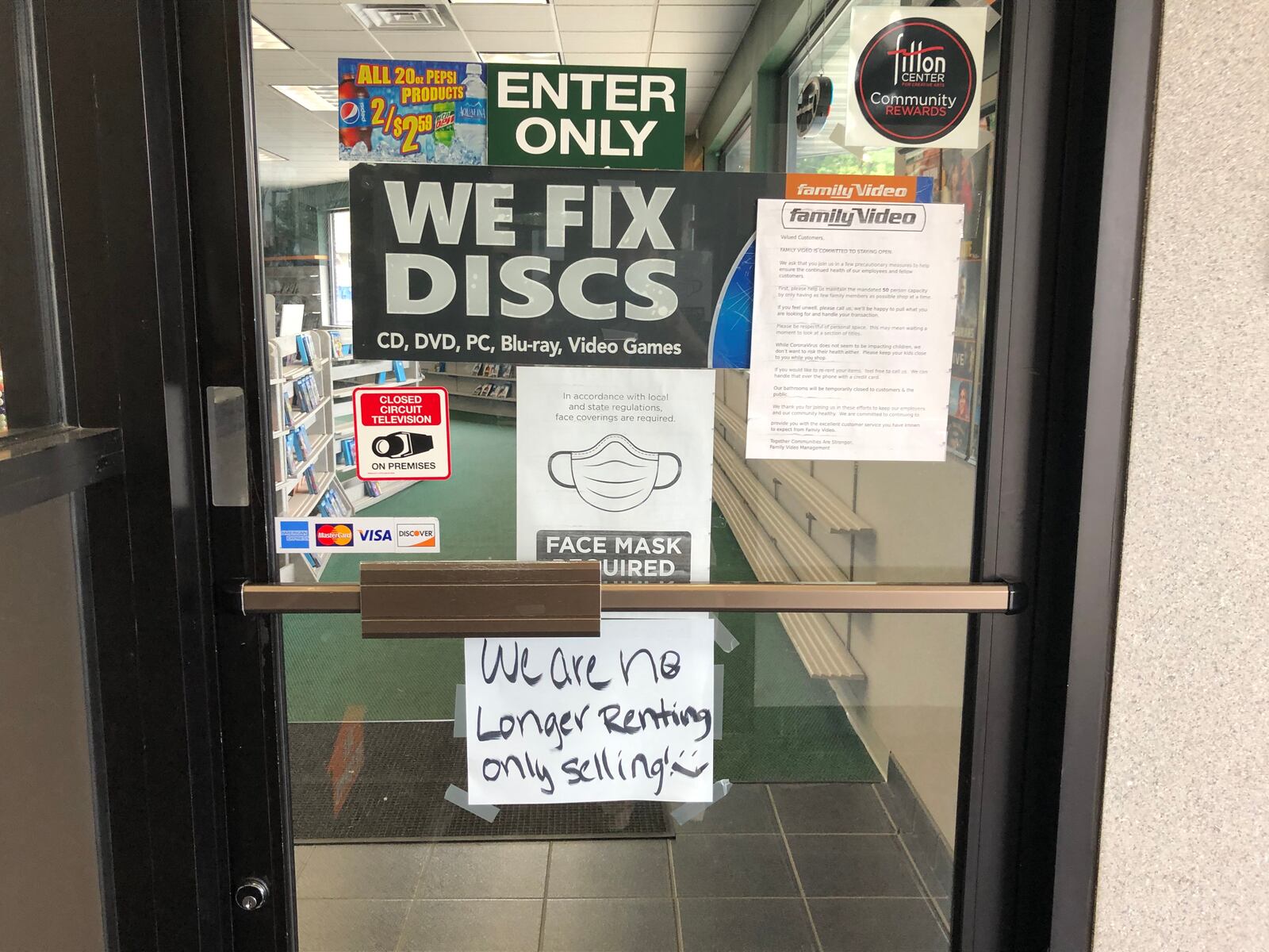 After 16 years in Hamilton, the Family Video store on Main Street is closing. Others, including in Fairfield, are remaining open. MIKE RUTLEDGE/STAFF