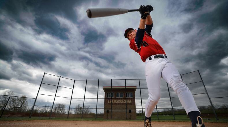 Eddie Tanner, a senior on the Talawanda High School baseball team, recently became the school's all-time hits leader. He's a career .366 hitter. NICK GRAHAM/STAFF