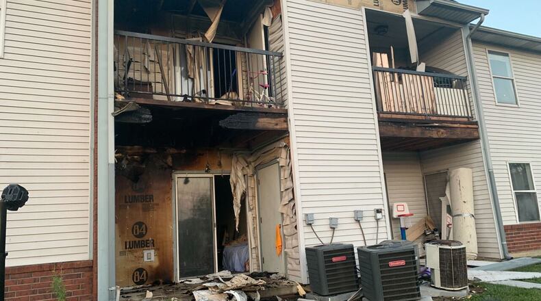 Fourteen people were displaced from their homes after a fire broke out at an apartment complex in West Chester the morning of Aug. 30. ALLY KRAEMER/WCPO