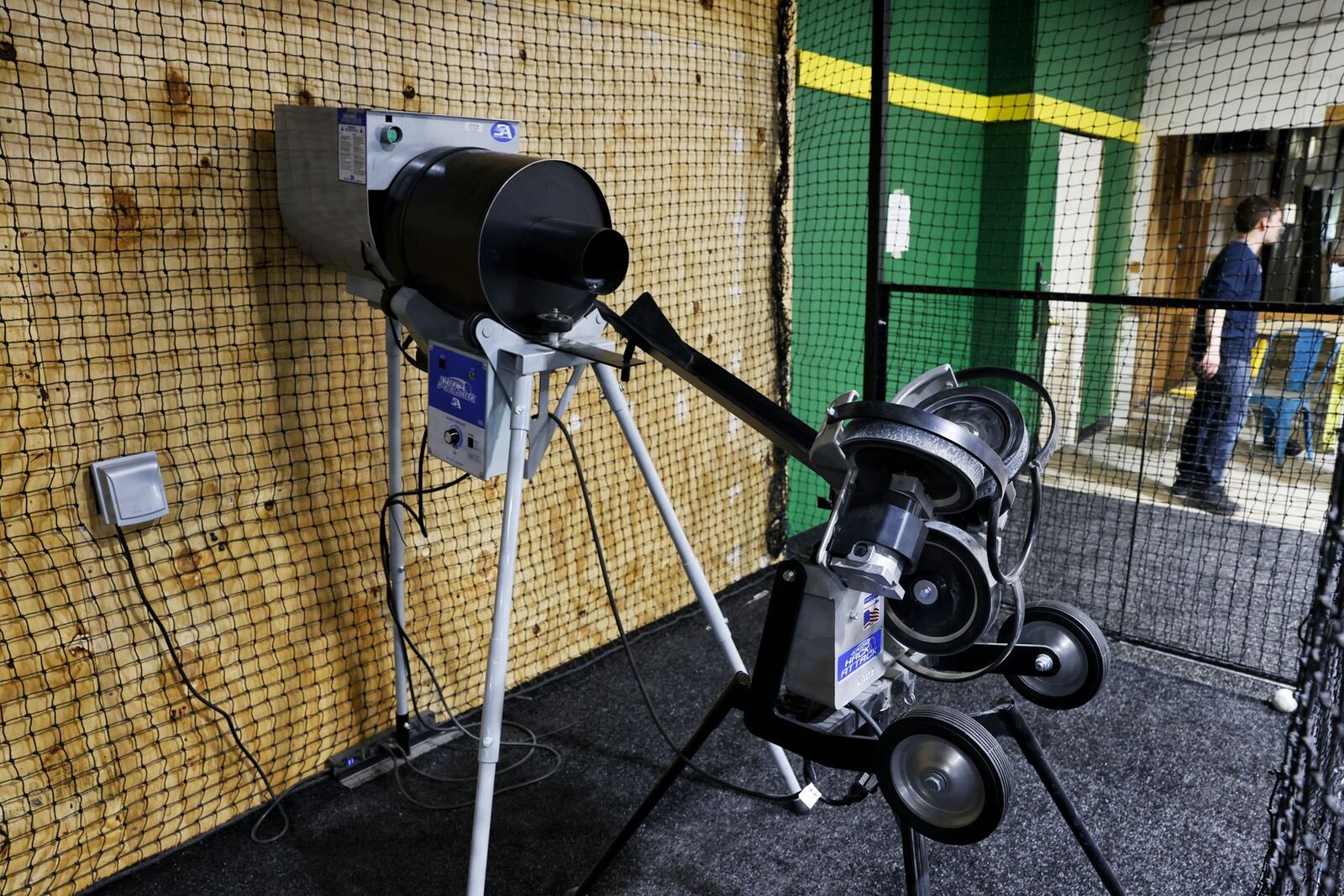 The Yard sports development held their grand opening and ribbon cutting Wednesday, May 8, 2024 on Commerce Drive in Middletown. The new baseball and softball batting cage and training facility offers batting cages with HitTrax training system, pitching and batting training, pitching machines and more. NICK GRAHAM/STAFF