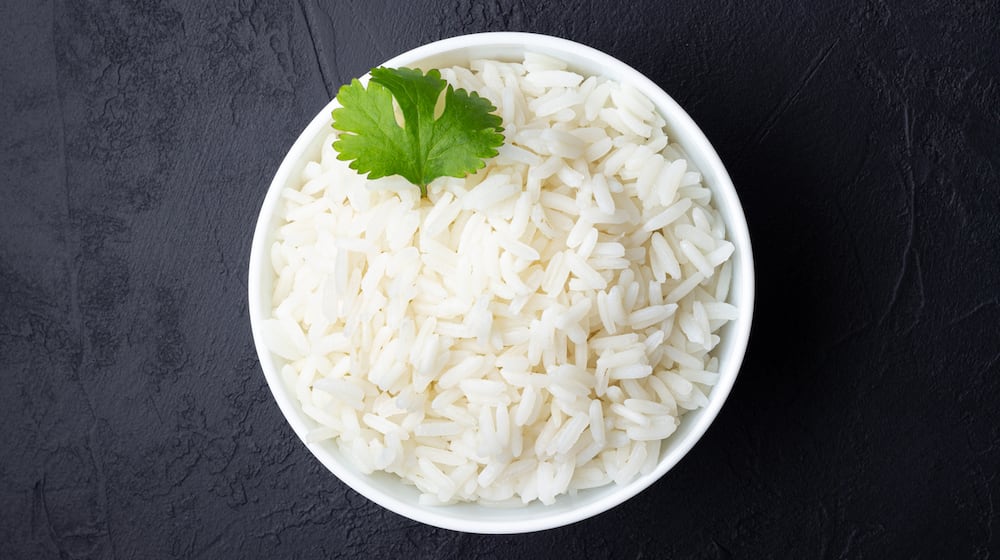 White rice is good for people with certain digestive issues and those who cannot digest fiber rich foods well. ISTOCK