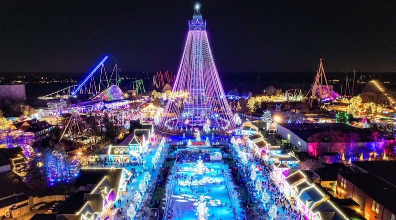 Kings Island featured more than 5 million holiday lights at the 2022 WinterFest event that opened Nov. 25. CONTRIBUTED