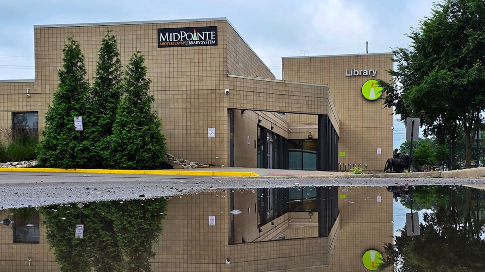 MidPointe Library System has five branches in Butler County: Middletown, Monroe, West Chester Twp., Trenton and Liberty Twp. NICK GRAHAM/STAFF