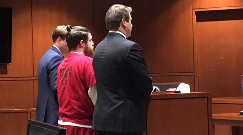 Cody Colwell of Clearcreek Twp. pleaded guilty to voluntary manslaughter and felony child endangering in Warren County Common Pleas Court Friday for the death of his infant son and abuse of a toddler. LAUREN PACK/STAFF