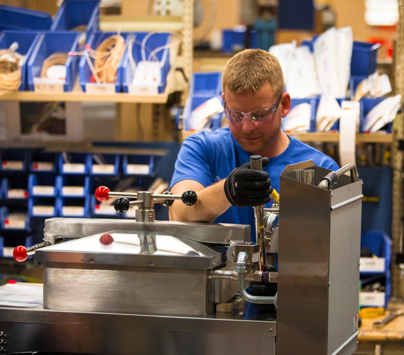 Workers at Eaton’s Henny Penny make high-pressure fryers for the fast-food and restaurant industry. CONTRIBUTED PHOTO
