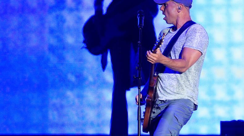 INDIO, CA - APRIL 30:  Singer Kenny Chesney performs on the Toyota Mane Stage during day 3 of 2017 Stagecoach California's Country Music Festival at the Empire Polo Club on April 30, 2017 in Indio, California.  (Photo by Christopher Polk/Getty Images for Stagecoach)