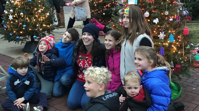 The Lane Public Library entry was the winner in the tree decorating contest as part of the Chamber s Business Walk Nov. 30. In all, 10 trees were decorated by community groups and the trees donated to families around the community. CONTRIBUTED