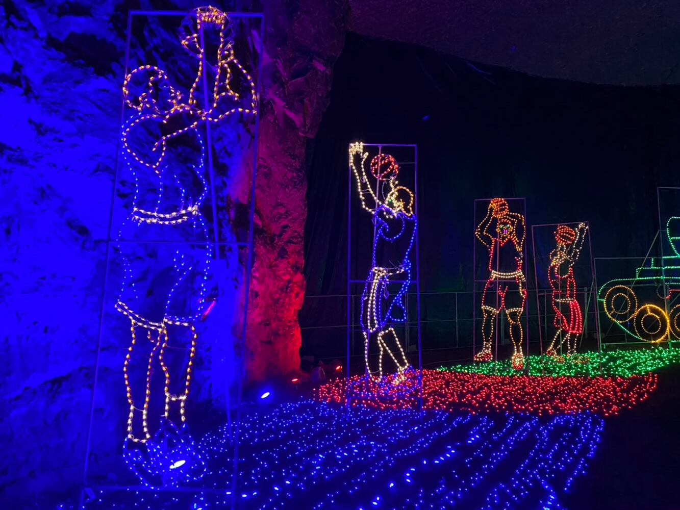 PHOTOS: The biggest and brightest holiday light show is underground