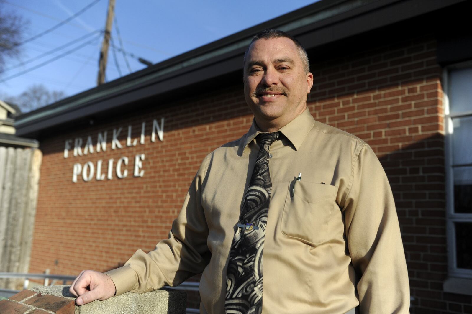 Franklin Police Chief Russ Whitman recently returned from helping Superstorm Sandy victims in Suffolk County, New York. Staff photo by Samantha Grier.
