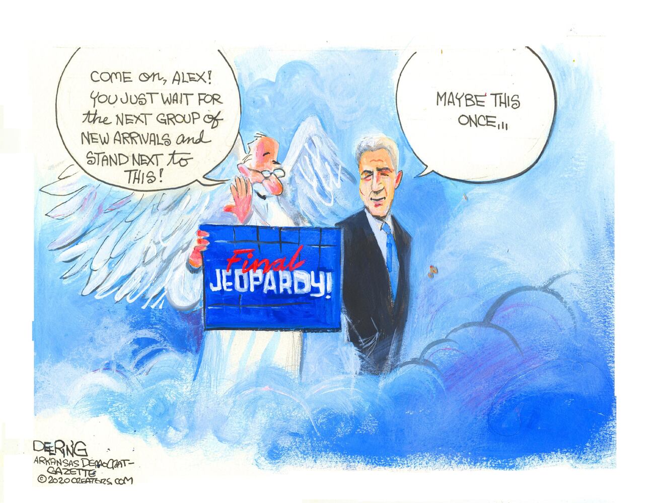 Week in cartoons: Democracy, Alex Trebek and more