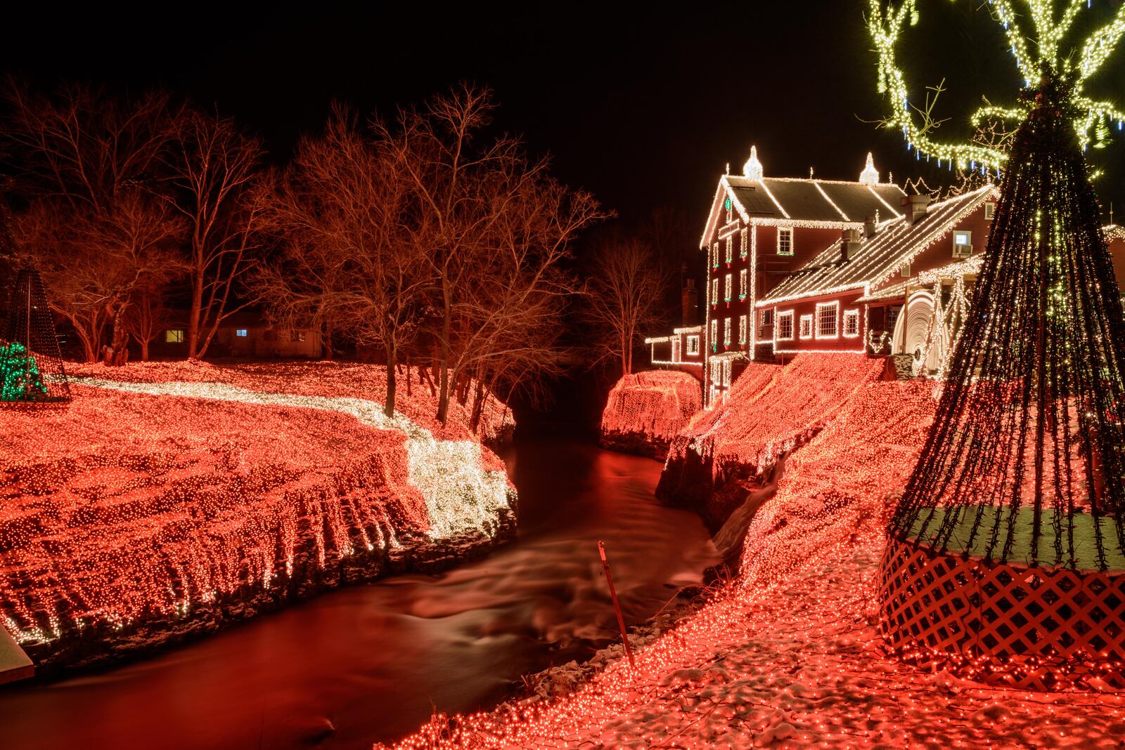 The historic Clifton mill, built in 1802 and still working, opened its Legendary Lights for the 2018 holiday season on Friday, Nov. 23. You can see Clifton Mill featured on ABC TV’s “The Great Christmas Light Fight” from 8 p.m. to 10 p.m. Monday, Dec. 3. TOM GILLIAM / CONTRIBUTING PHOTOGRAPHER