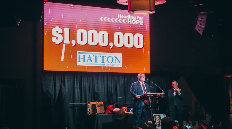 Hatton Foundation Executive Director Walt Lunsford announced last month at the Miracle Ball a $1 million matching gift to help construct The Hope Center, a 31,000-square-foot, year-round indoor recreational facility designed for athletes with physical and developmental disabilities. CONTRIBUTED PHOTO/MATT GRIMES
