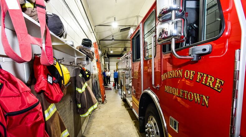 The Middletown Division of Fire will host an open house from 2-4 p.m. Oct. 3 in the city's four fire stations. Fire Chief Paul Lolli said fire officials will be available at the open house to answer citizens' questions about why the city needs to build four stations. NICK GRAHAM/STAFF