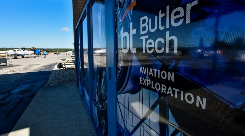 Butler Tech has asked the Butler County commissioners for a third of their $75 million in American Rescue Plan funding to develop a new advanced aviation training facility at the Middletown Airport and an advanced manufacturing training center in Hamilton. NICK GRAHAM / STAFF