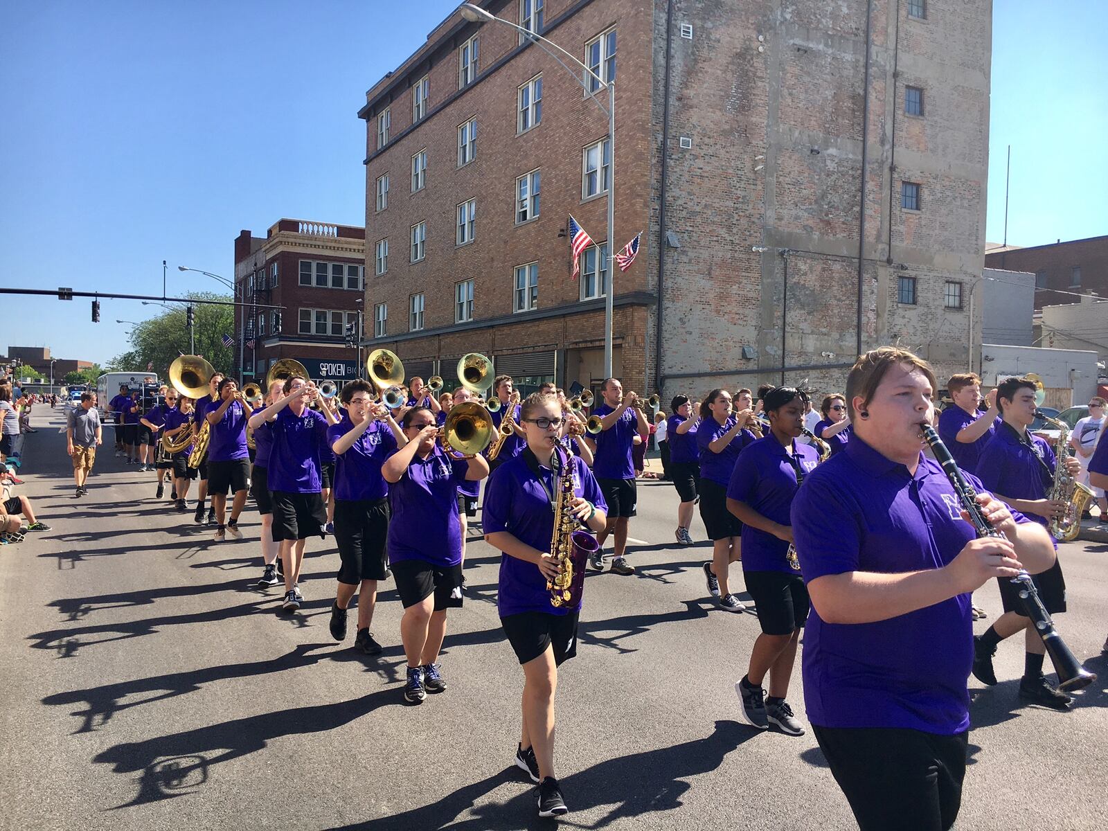 Thousands of all ages lined the city streets of Middletown for the annual Memorial Day parade through the Butler County city Monday. The parade included military veterans, honor guards, police, firefighters, city and business officials and the Middletown High School marching band.