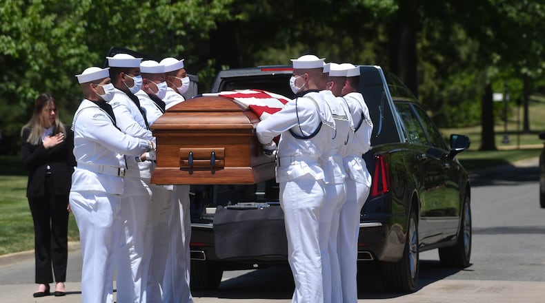 Griffith as buried at Arlington National Cemetery in Arlington, Va. Friday. Defense POW / MIA Accounting Agency photo