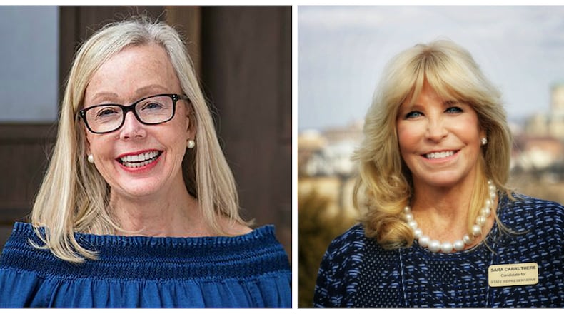 Susan Vaughn (left) and Sara Carruthers.