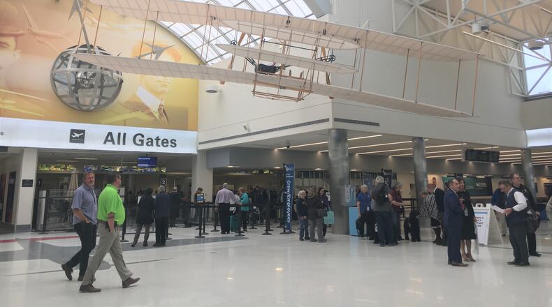 The Dayton International Airport unveiled its new terminal renovations recently. The $29 million project took two years and more than 100 people to finish. STAFF / HOLLY SHIVELY