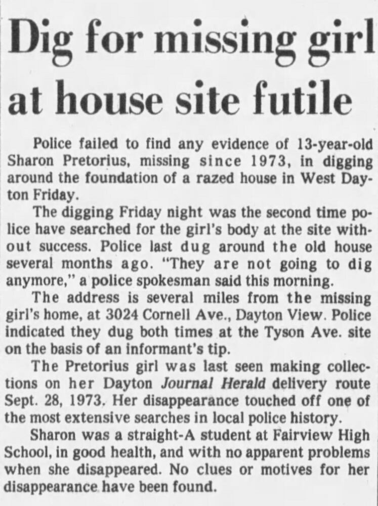 Sharon Pretorius Dayton Daily News, Journal Herald coverage