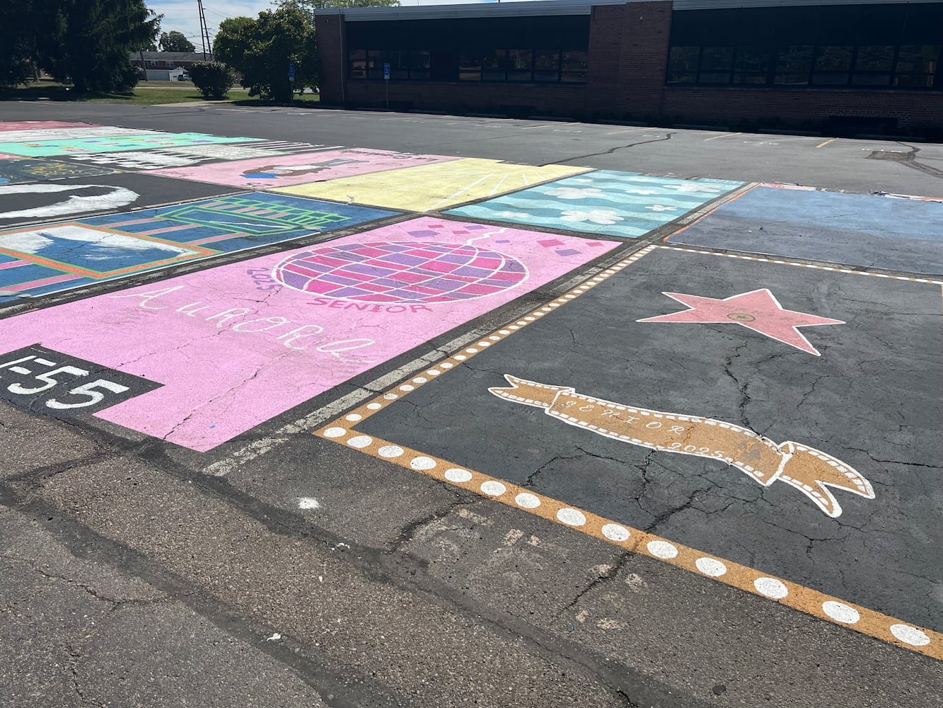Hamilton high school senior parking lot spaces