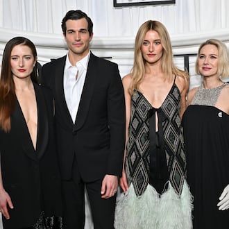 Grace Gummer, from left, Paul Anthony Kelly, Sarah Pidgeon, and Naomi Watts attend the premiere of FX's "Love Story: JFK Jr. & Carolyn Bessette" at Carnegie Hall on Tuesday, Feb. 3, 2026, in New York. (Photo by Evan Agostini/Invision/AP)