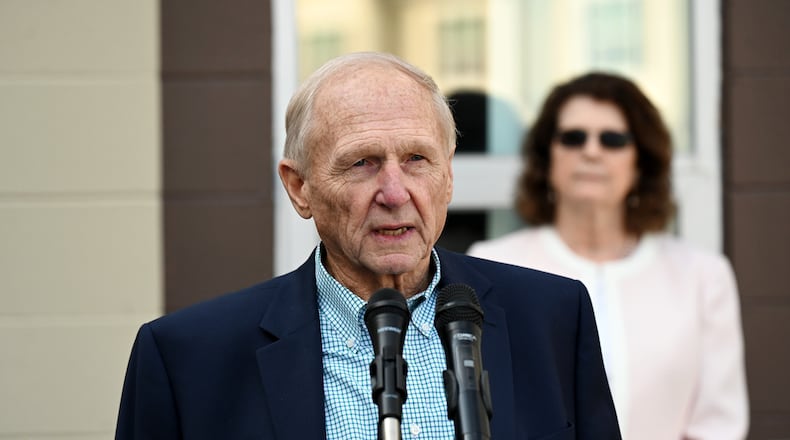 Commissioner Don Dixon, who spearheaded the effort, said Columbus has ignored the county’s repeated pleas for property tax relief long enough. MICHAEL D. PITMAN/STAFF