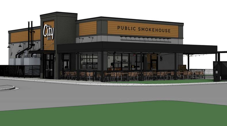 City Barbecue is proposing a location to be built at the southwest corner of Ohio 4 and Seward Road in the city of Fairfield. The plans still need planning commission and city council approvals. PROVIDED