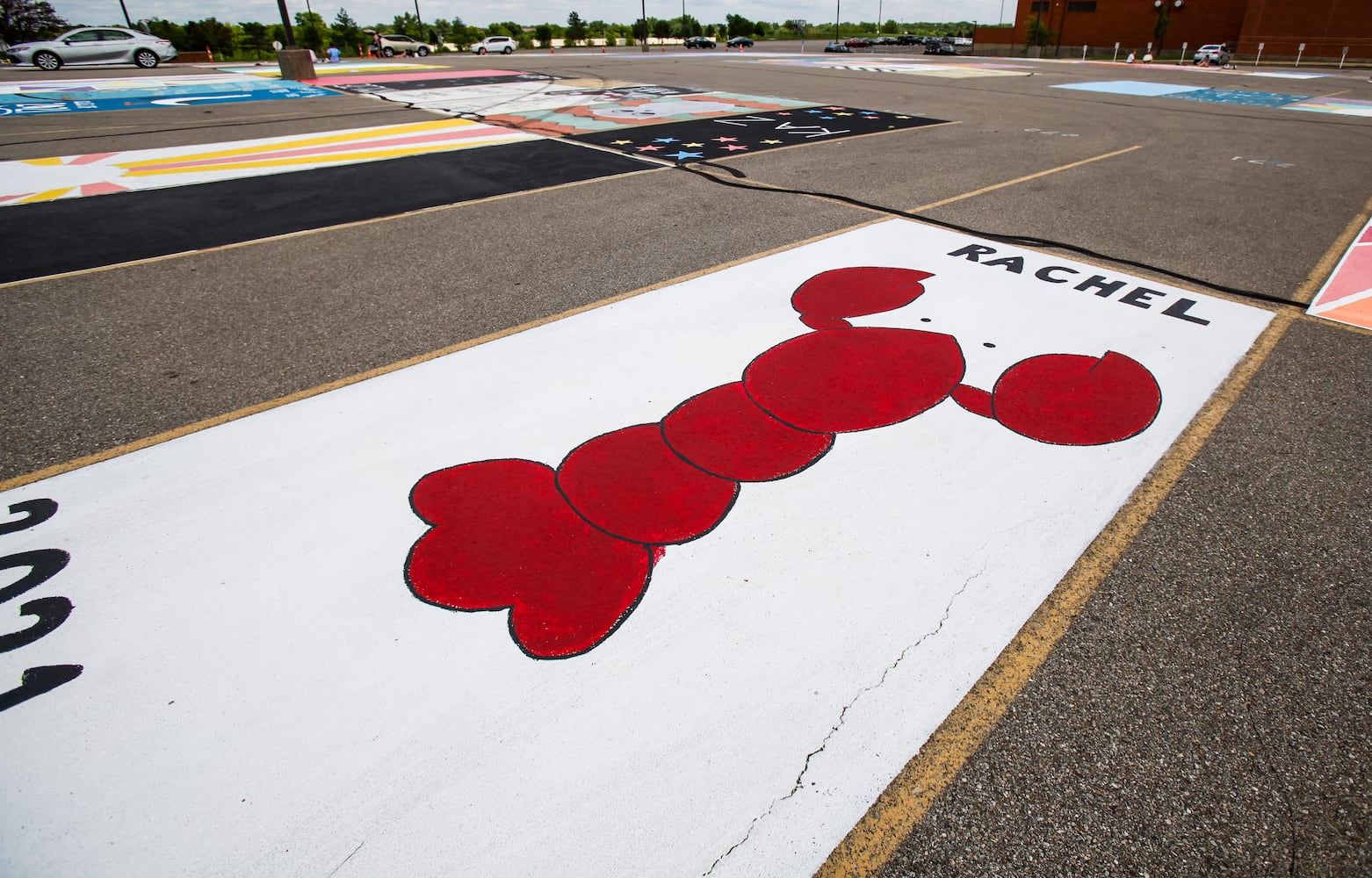 081220 Lakota East parking spot painting