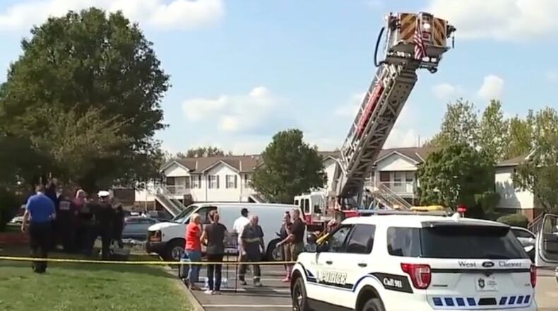 A fire broke out around 12:15 p.m. Saturday in an apartment at the Meadow Ridge complex, 5259 Aster Park Drive. Four children were rescued and required life-saving measures and two of the children were pronounced dead four days later. WCPO/CONTRIBUTED