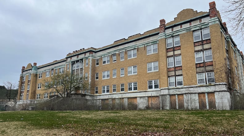 The old Fout Hall on the United Theological Seminary campus in northwest Dayton, which is being transformed by the Omega Community Development Corp. CORNELIUS FROLIK / STAFF
