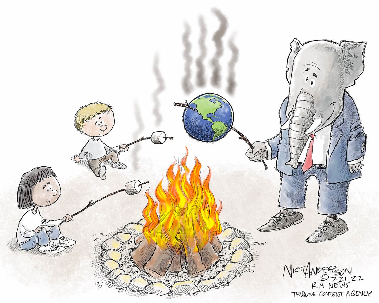 WEEK IN CARTOONS: Deleted texts, fist bump, heat wave and more