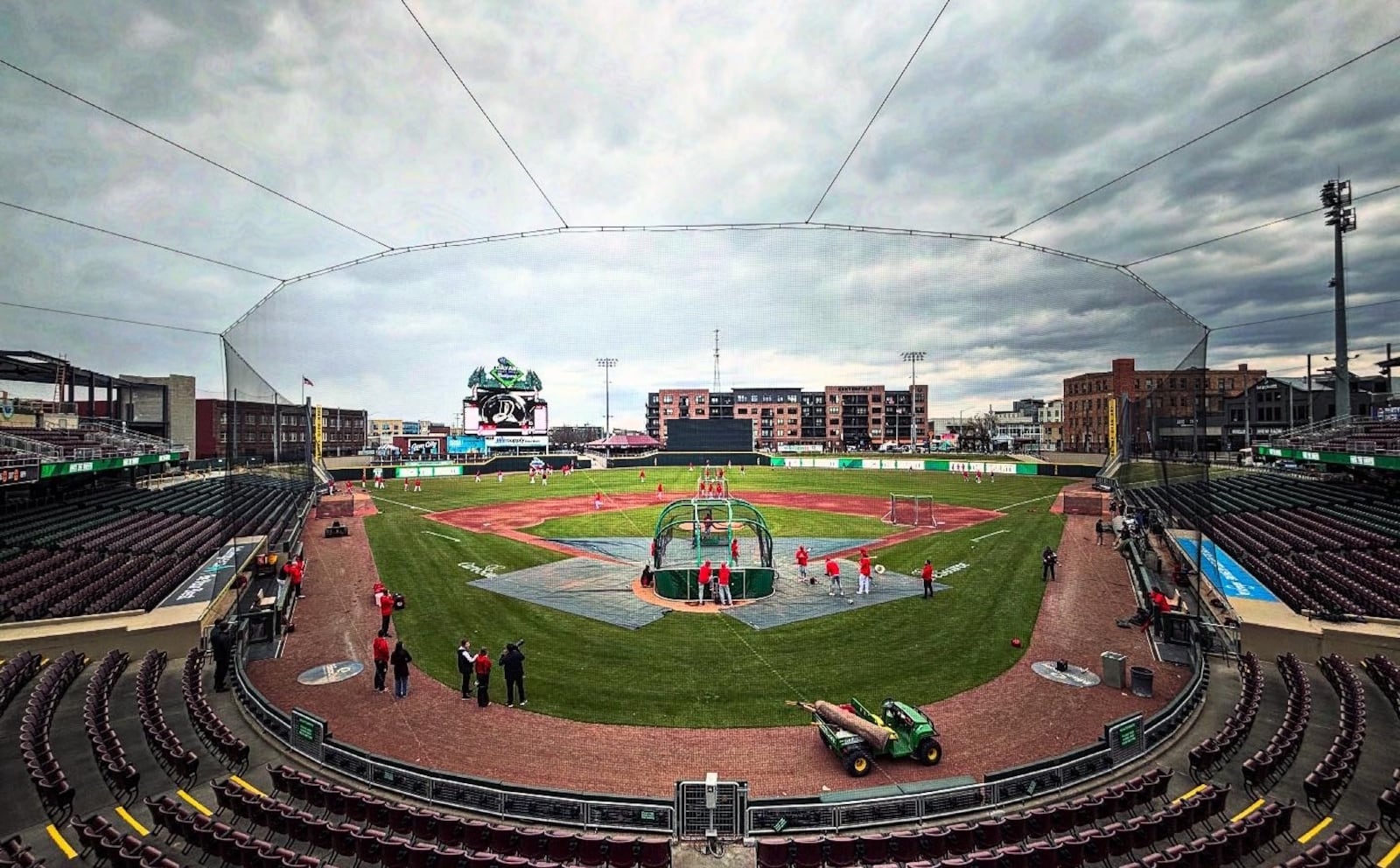The scene at Day Air Ballpark in Dayton on Tuesday, March 25, 2025, before the Reds played a team of minor league prospects. David Jablonski/Staff
