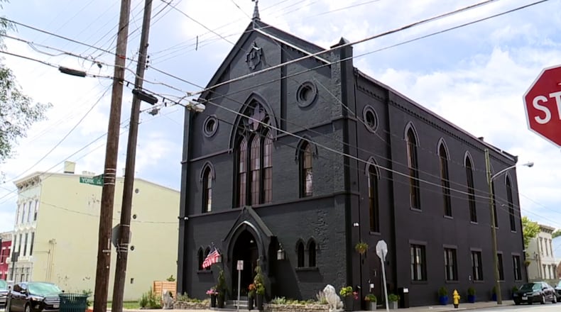 A building on Baymiller Street in Cincinnati, which was a church for 160 years, has been renovated as a home and put on the market for sale. WCPO/CONTRIBUTED